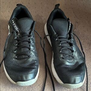 Under Armour Black and White Athletic Shoes for Men